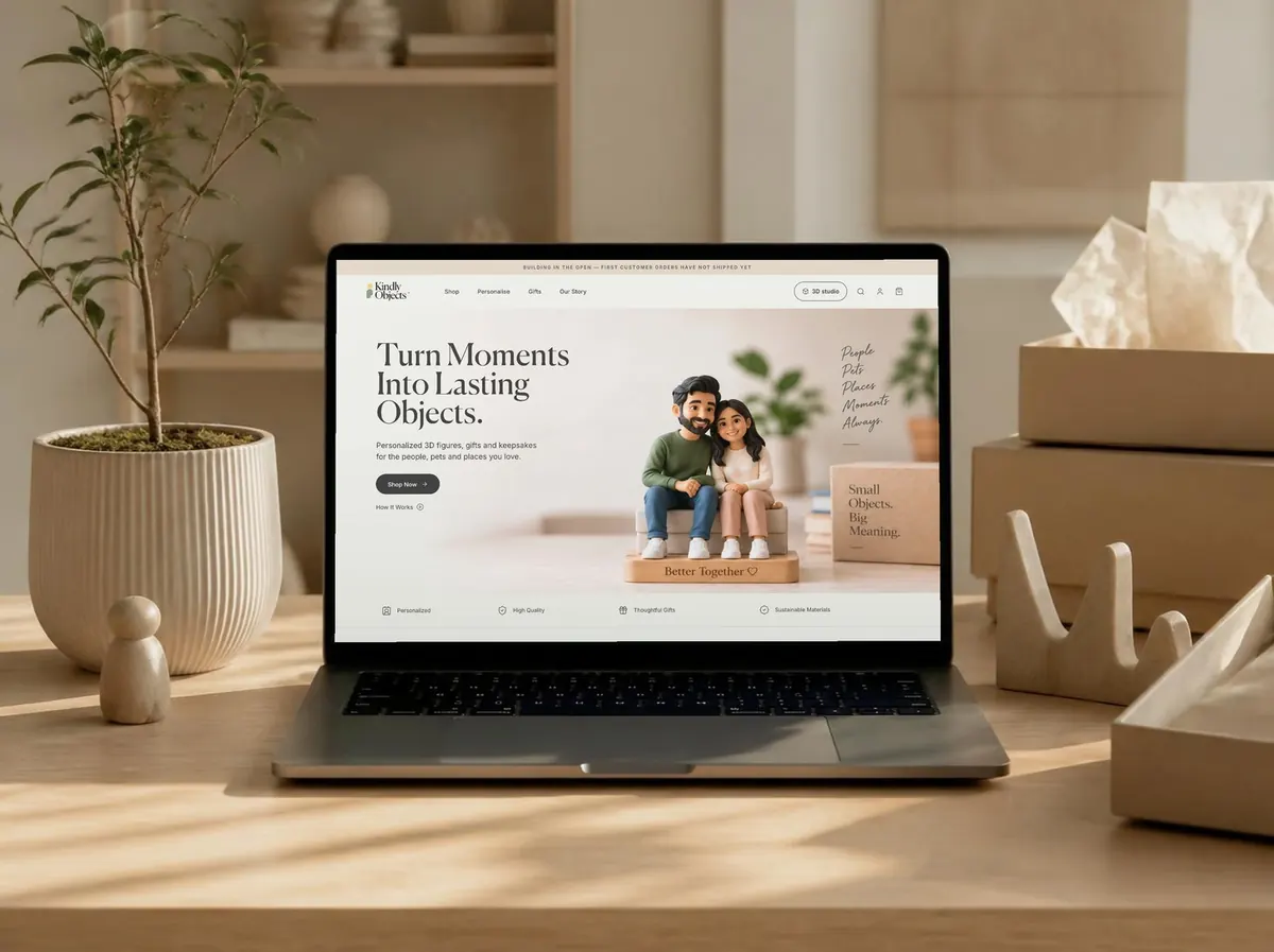 Kindly Objects website preview